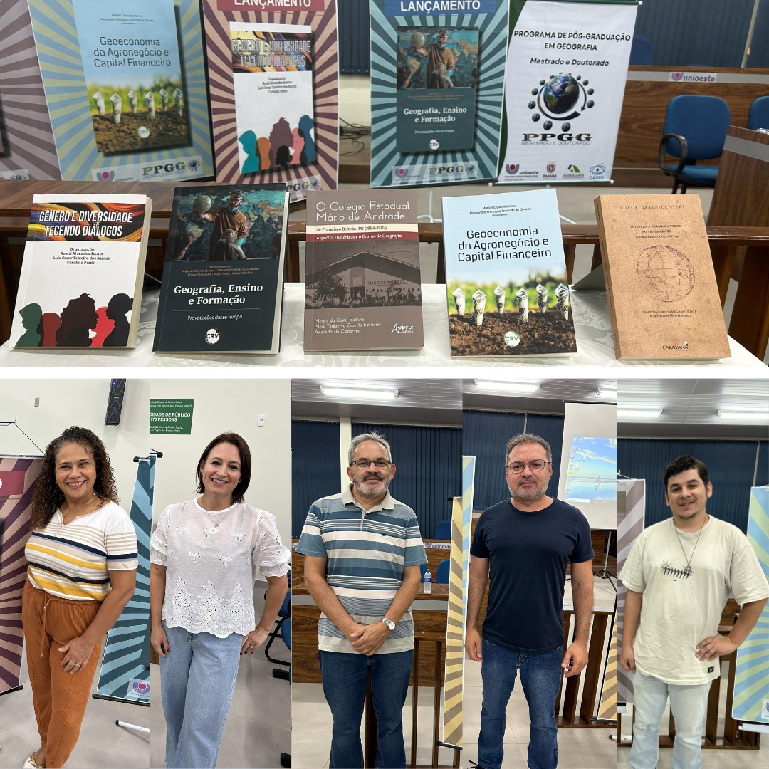 Programa de Pós-graduação em Geografia de Francisco Beltrão realiza lançamento de livros